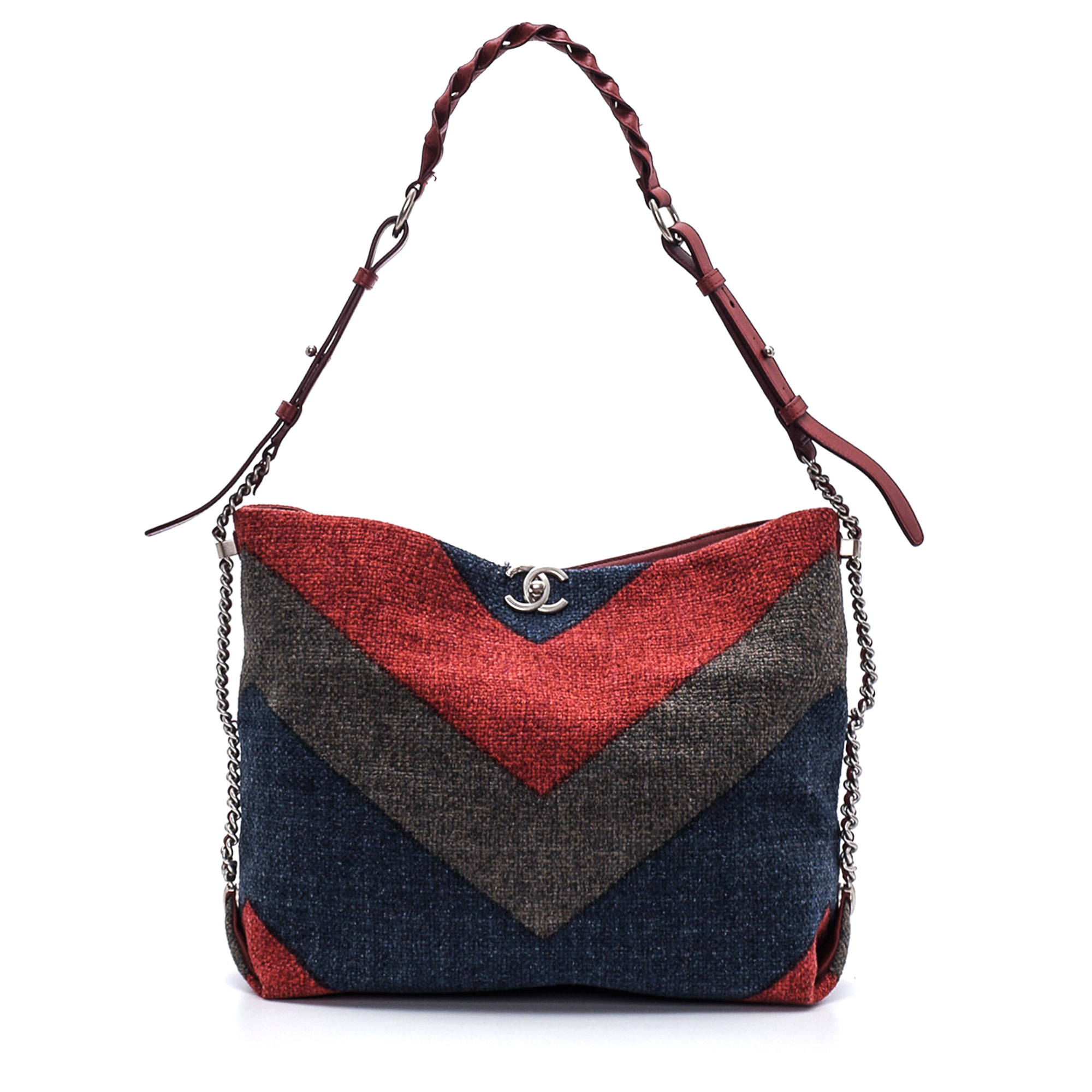 Chanel - Tricolor Knitted Shopping Bag 